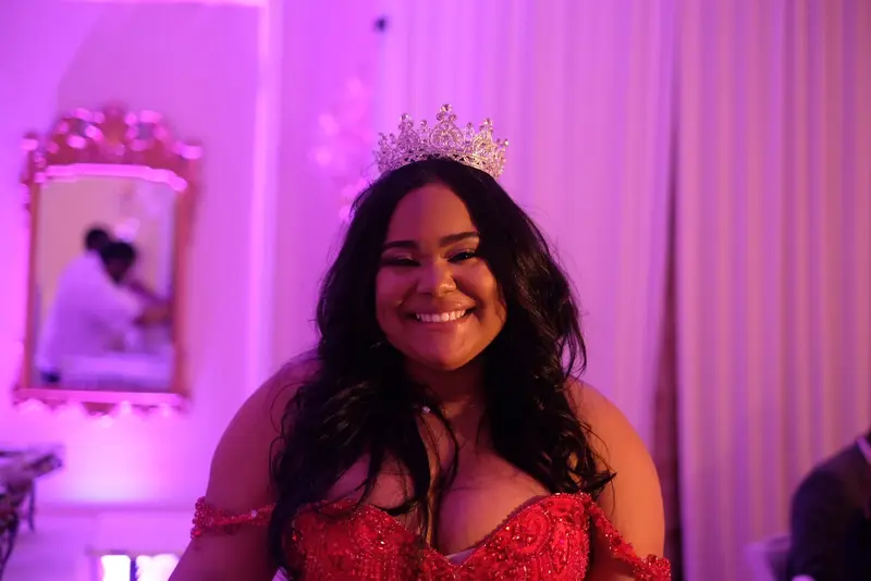 Quinceanera girl with tiara