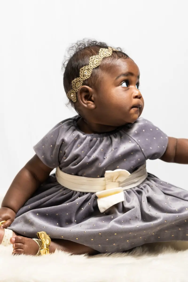 Baby girl grey dress