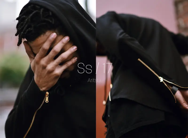 Aritsu hiatus hoodie SS17 diptych