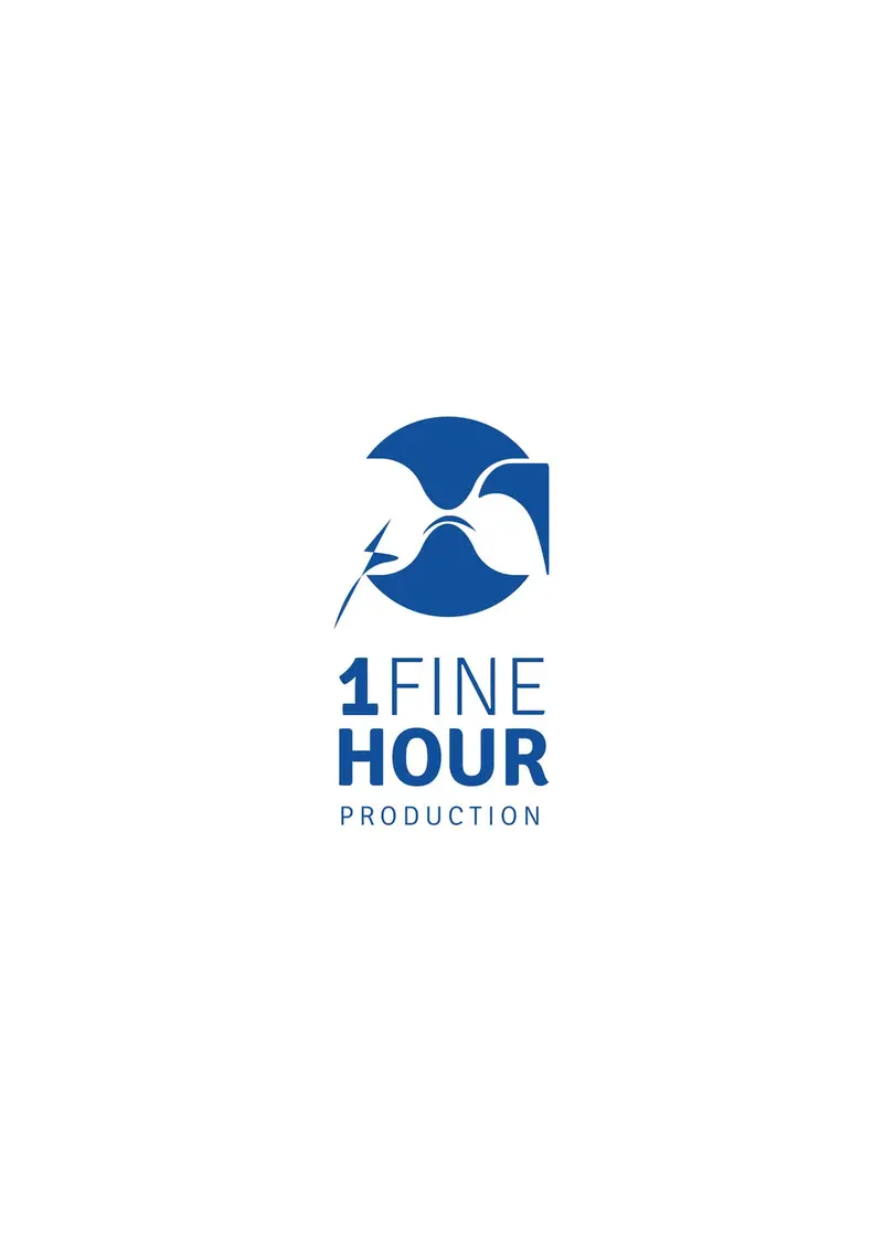1 Fine Hour Productions logo in blue on white