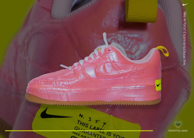Custom pink Air Force 1 sneaker
