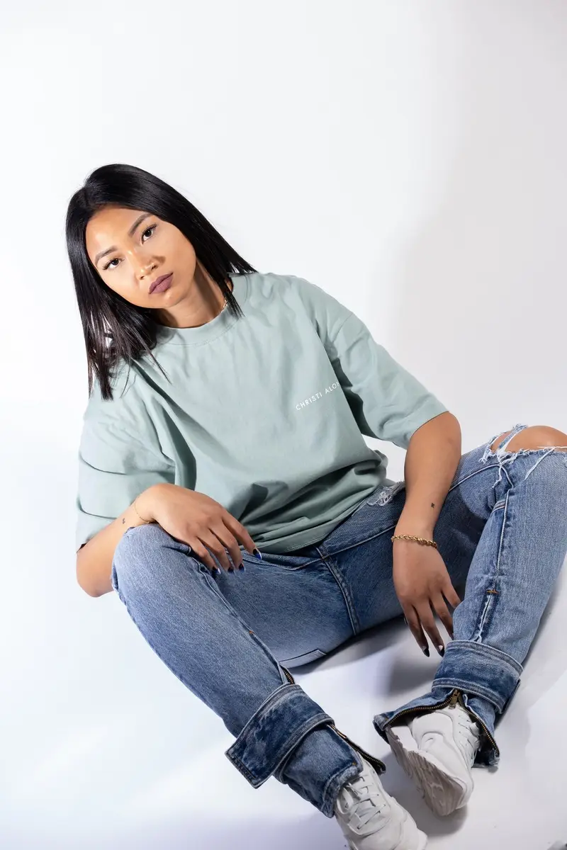 Christi Alonzo apparel photographed for the brand