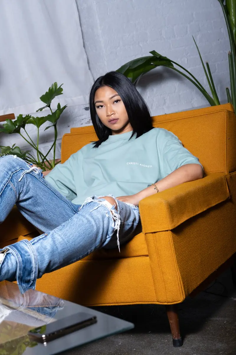 Christi Alonzo apparel photographed for the brand