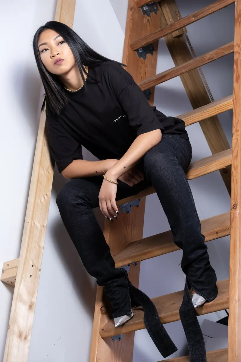 Christi Alonzo apparel photographed for the brand
