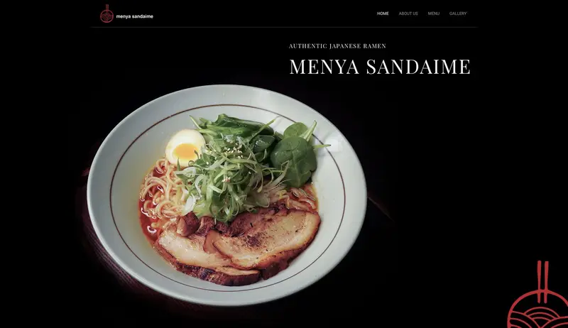 The Menya Sandaime website