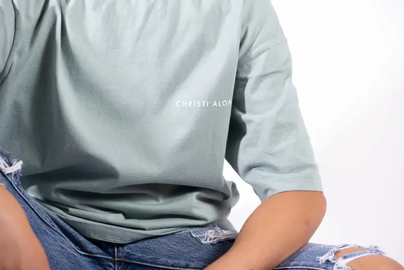 Christi Alonzo apparel photographed for the brand