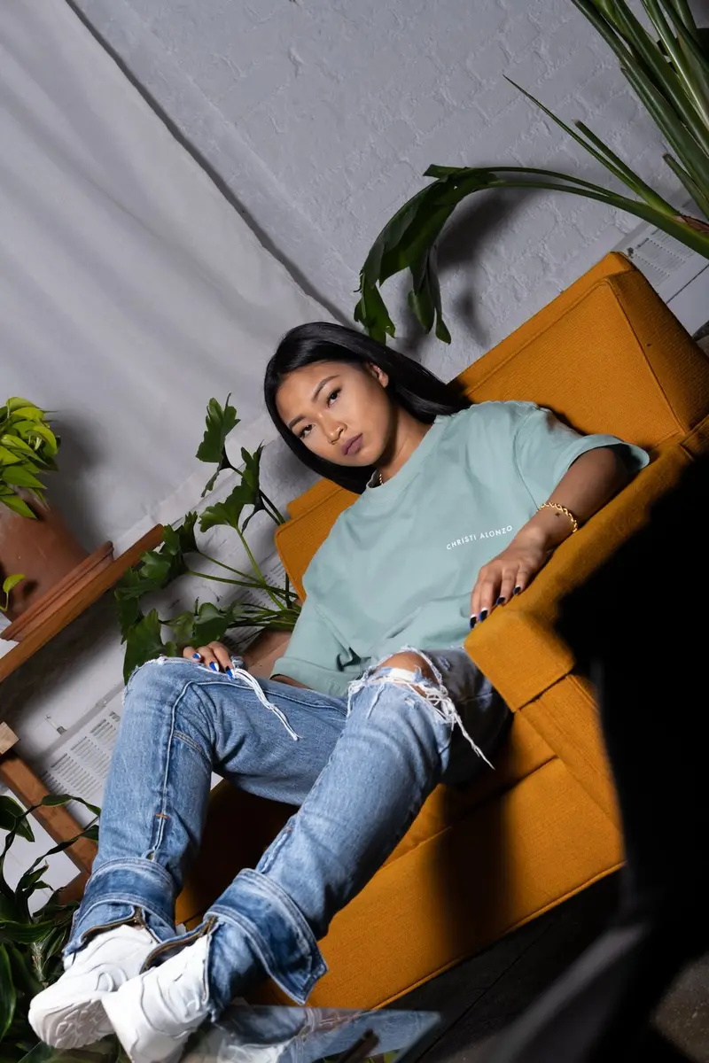 Christi Alonzo apparel photographed for the brand