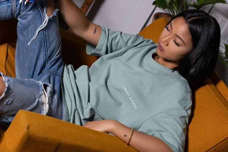 Christi Alonzo apparel photographed for the brand