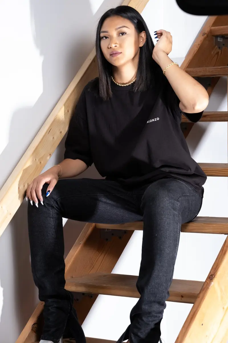 Christi Alonzo apparel photographed for the brand