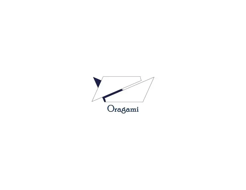 Oragami paper plane logo