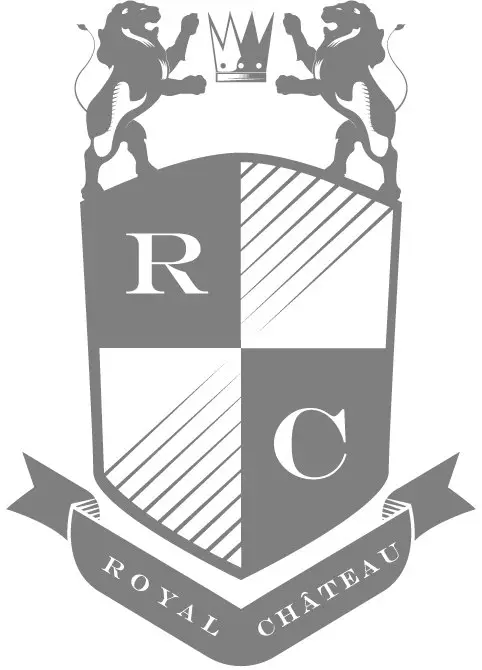 Royal Chateau Hall crest in grey