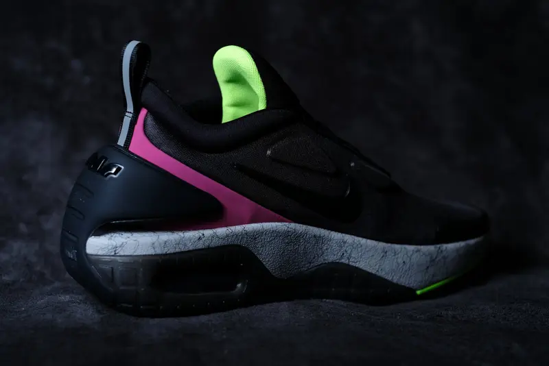 Nike Adapt Auto Max photographed on a dark backdrop