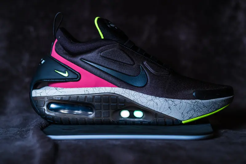 Nike Adapt Auto Max photographed on a dark backdrop