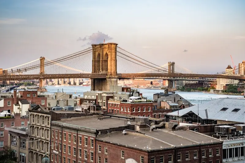 Brooklyn bridge, dumbo rooftops